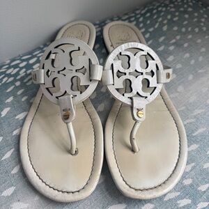 Tory Burch Miller White Patent Sandal Size 9